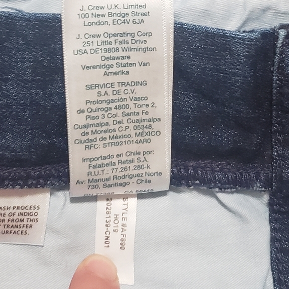 J. Crew Houndstooth Vintage Straight Denim Jeans Size 29 - Picture 8 of 11